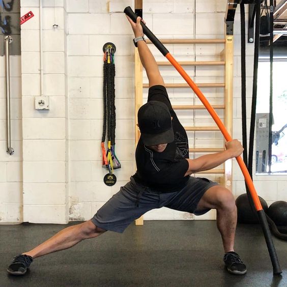Un exercice avec le mobility stick