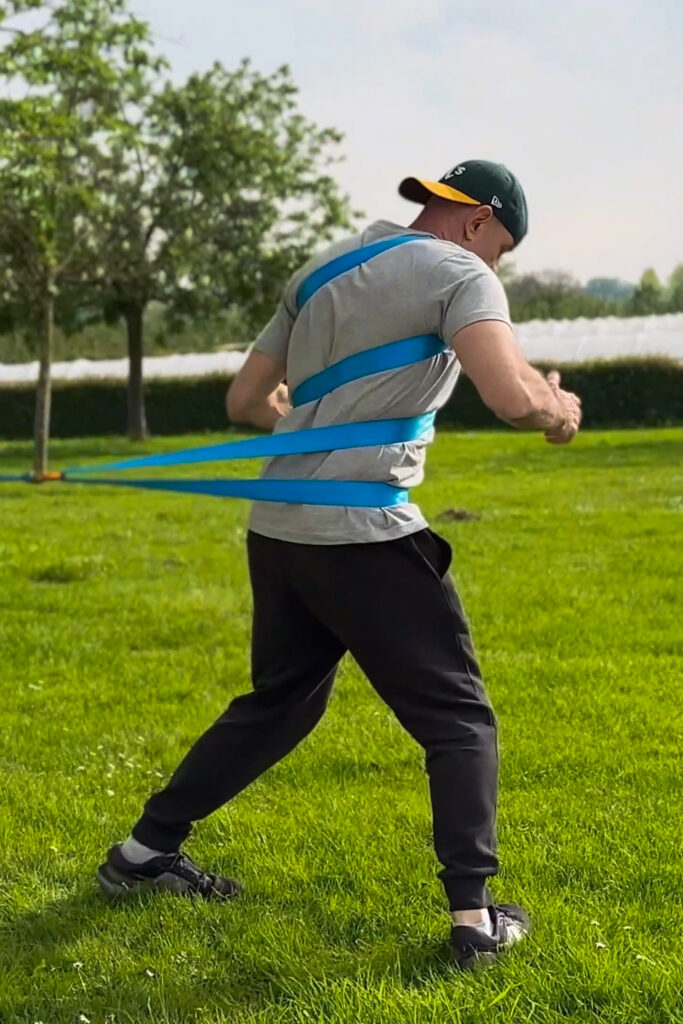 Déchirure intercostale - rotation avec sangle kineforce