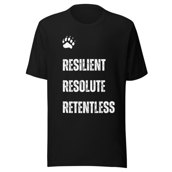 T-shirt à slogan motivant et patte d'ours – Image 2