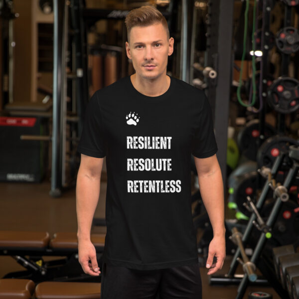T-shirt à slogan motivant et patte d'ours – Image 9