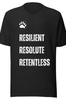T-shirt motivant avec logo patte d'ours KineForce