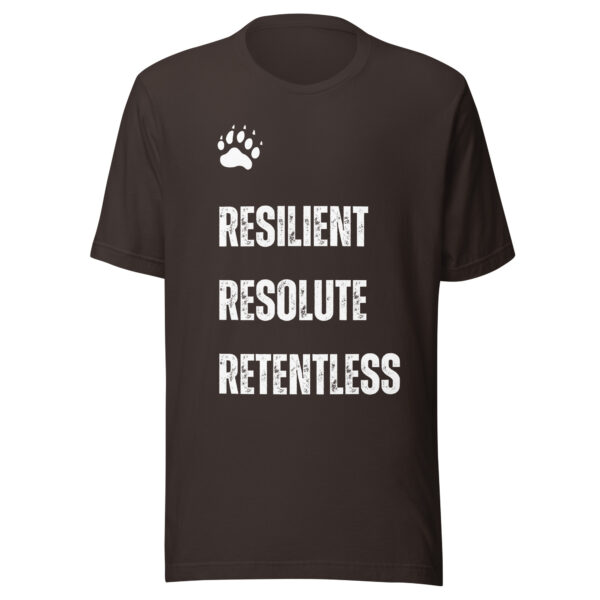 T-shirt à slogan motivant et patte d'ours – Image 5
