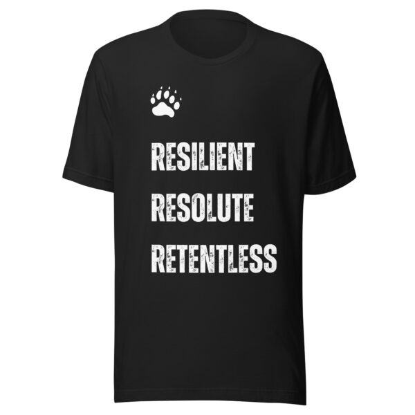 T-shirt à slogan motivant et patte d'ours – Image 3